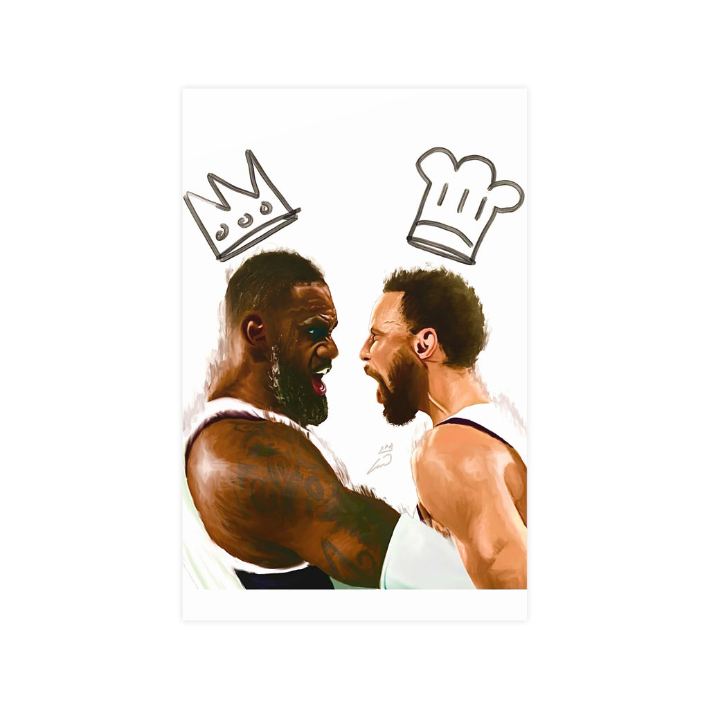 Print: Lebron & Curry Celebration