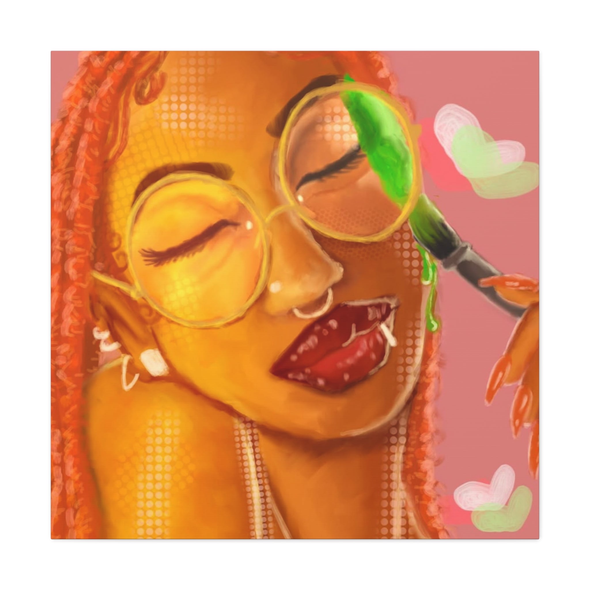 Vibrant Kiss Canvas