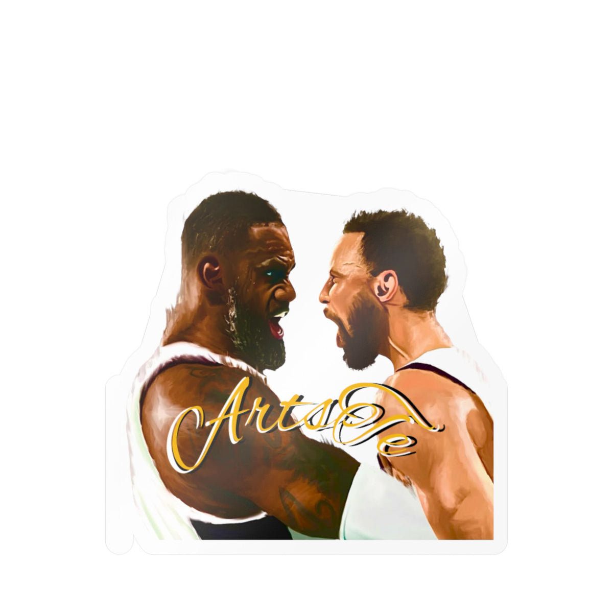 LeBron & Curry Celebration stickers