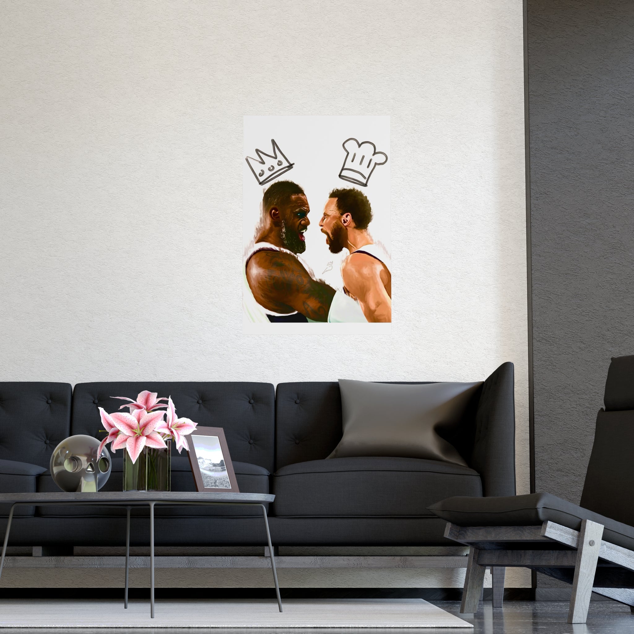 Print: Lebron & Curry Celebration