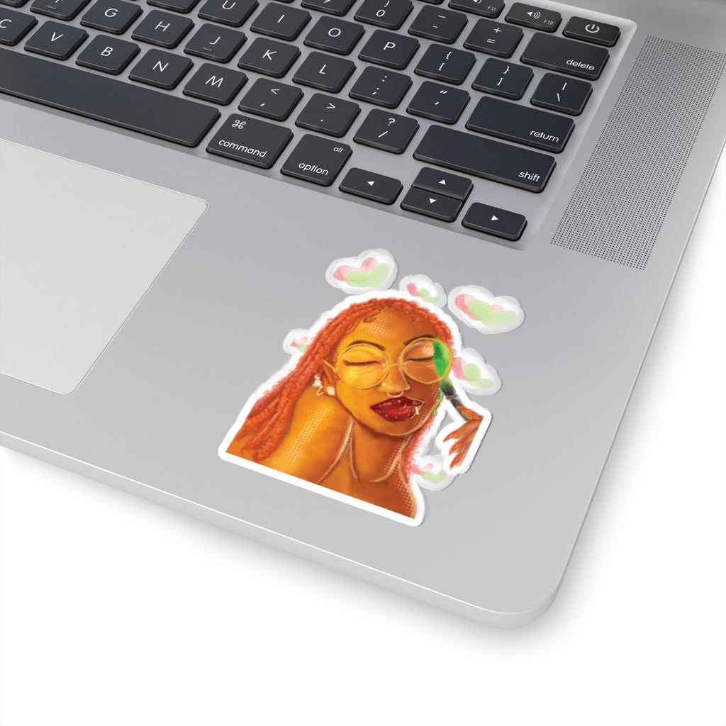 Vibrant Kiss stickers