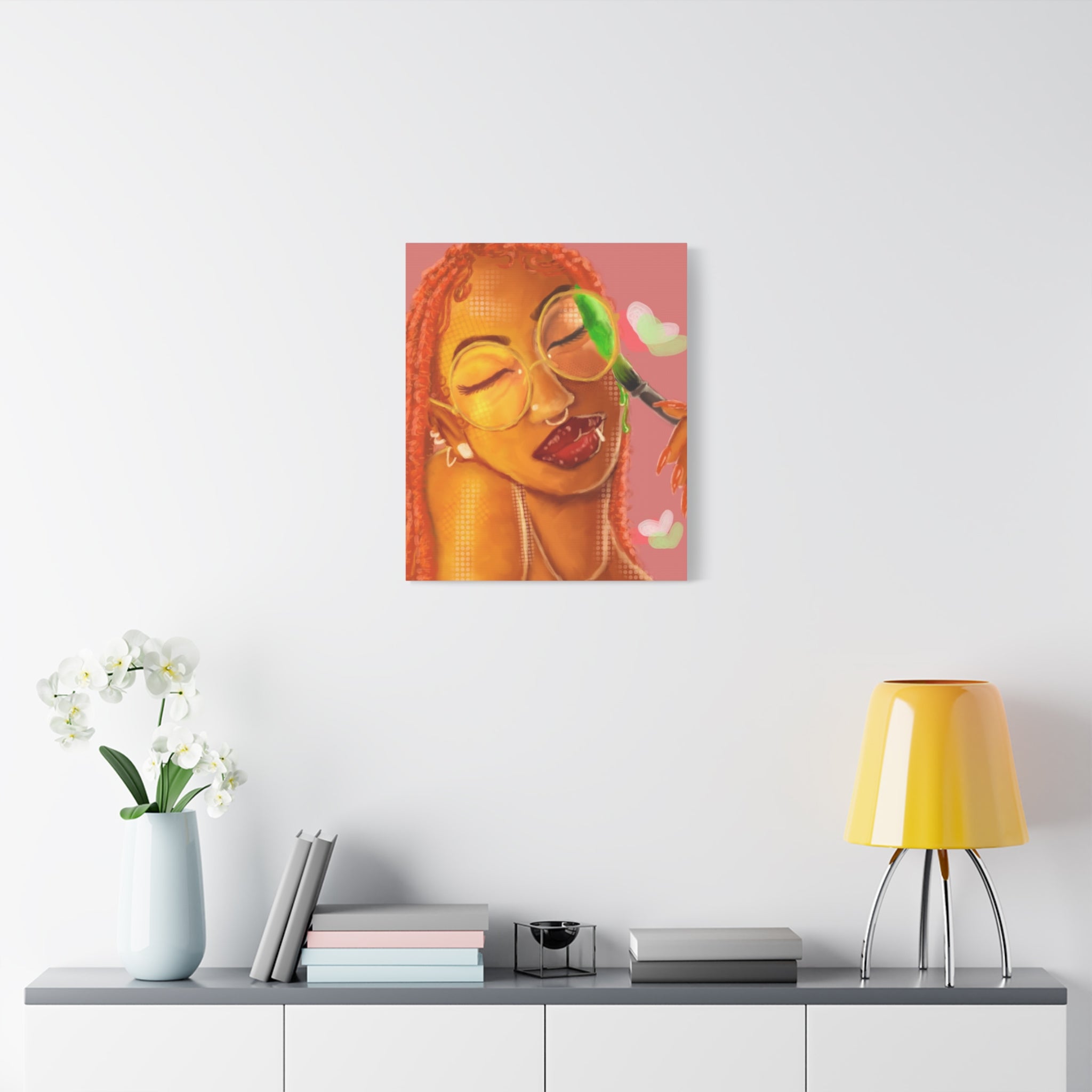Vibrant Kiss Canvas