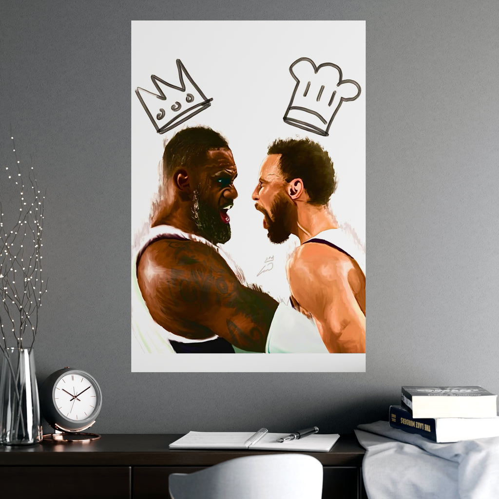 Print: Lebron & Curry Celebration