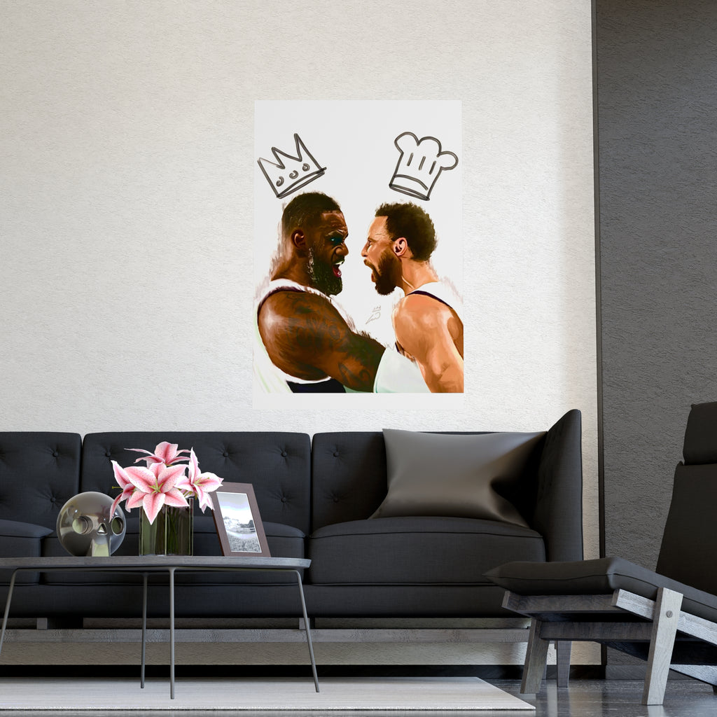 Print: Lebron & Curry Celebration
