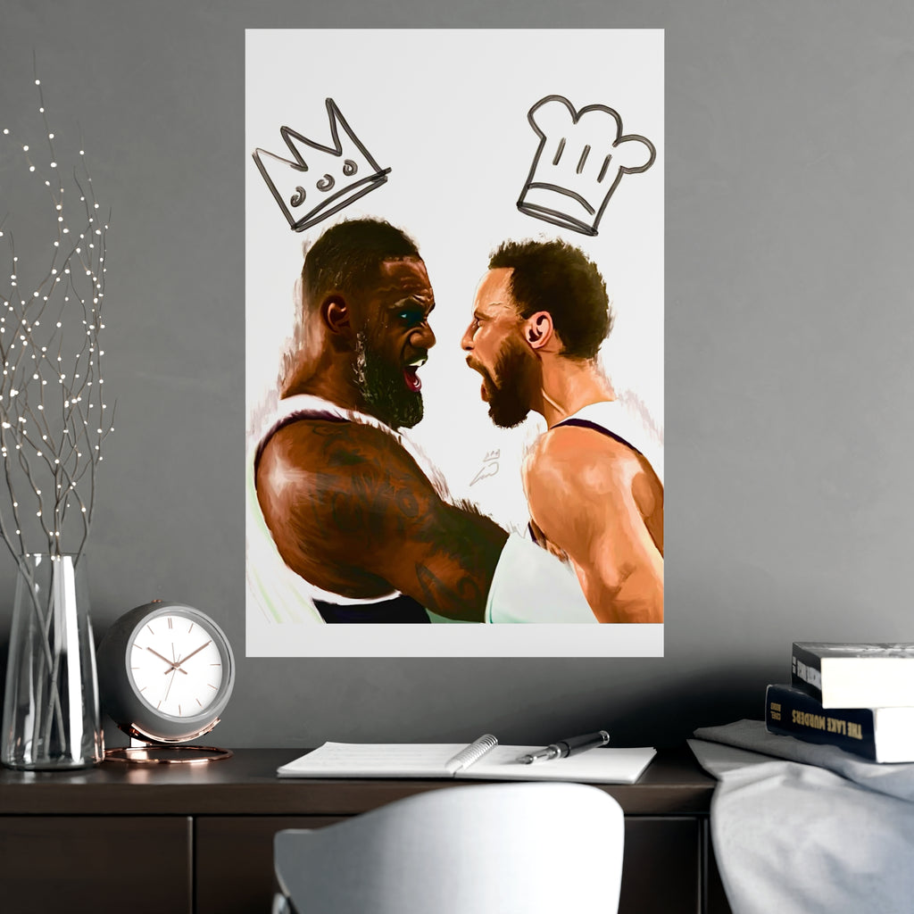 Print: Lebron & Curry Celebration