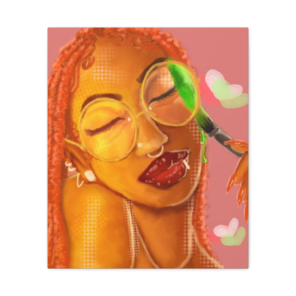 Vibrant Kiss Canvas