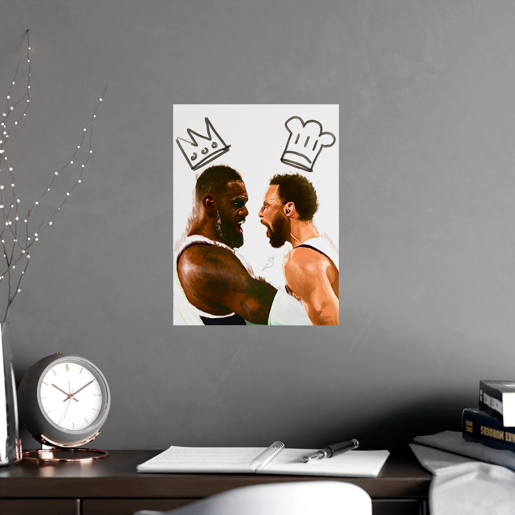 Print: Lebron & Curry Celebration