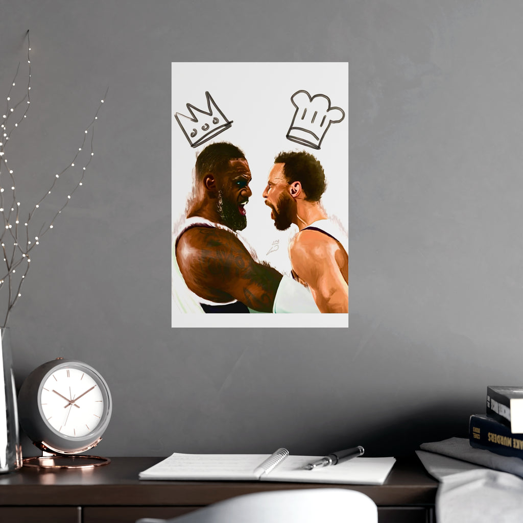 Print: Lebron & Curry Celebration