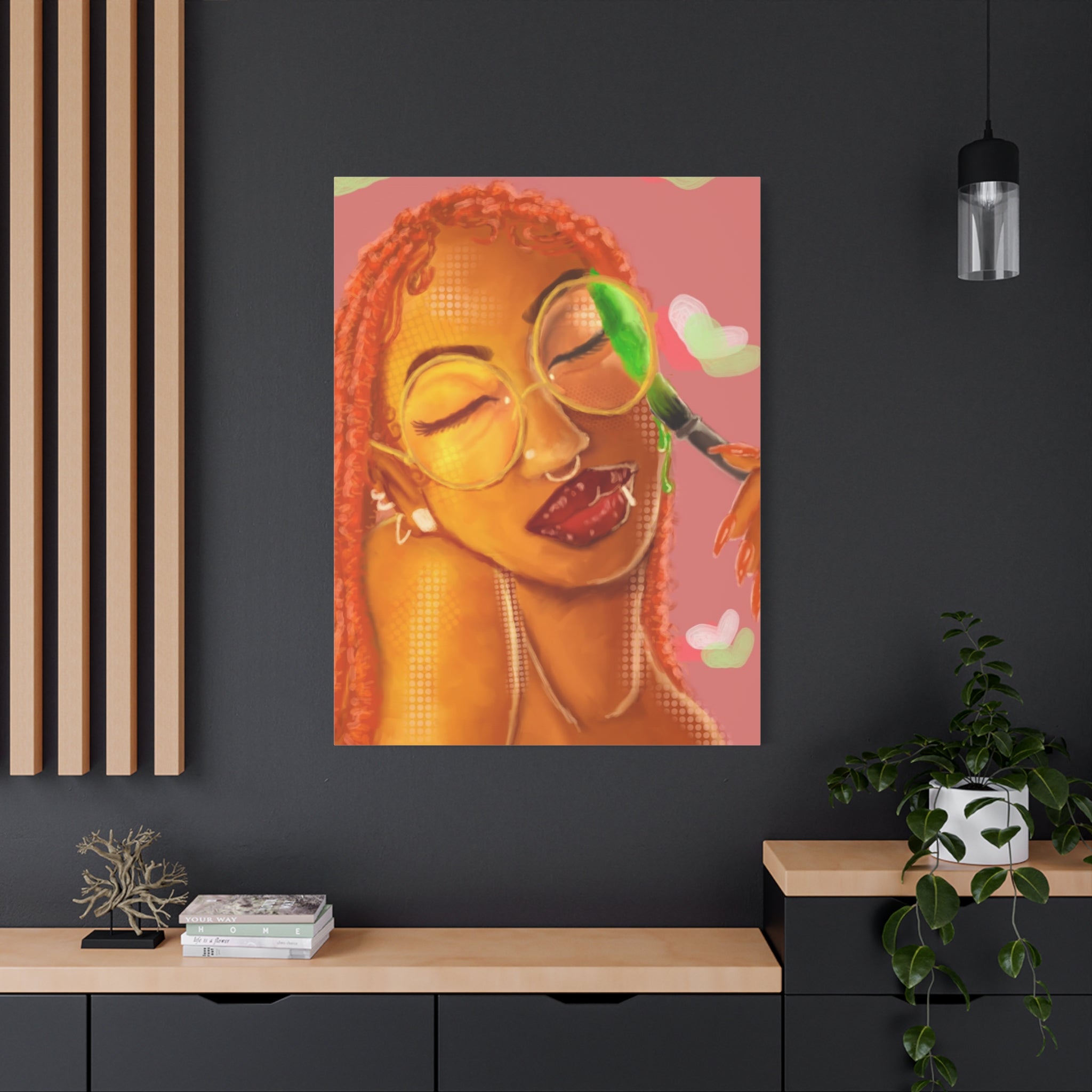 Vibrant Kiss Canvas