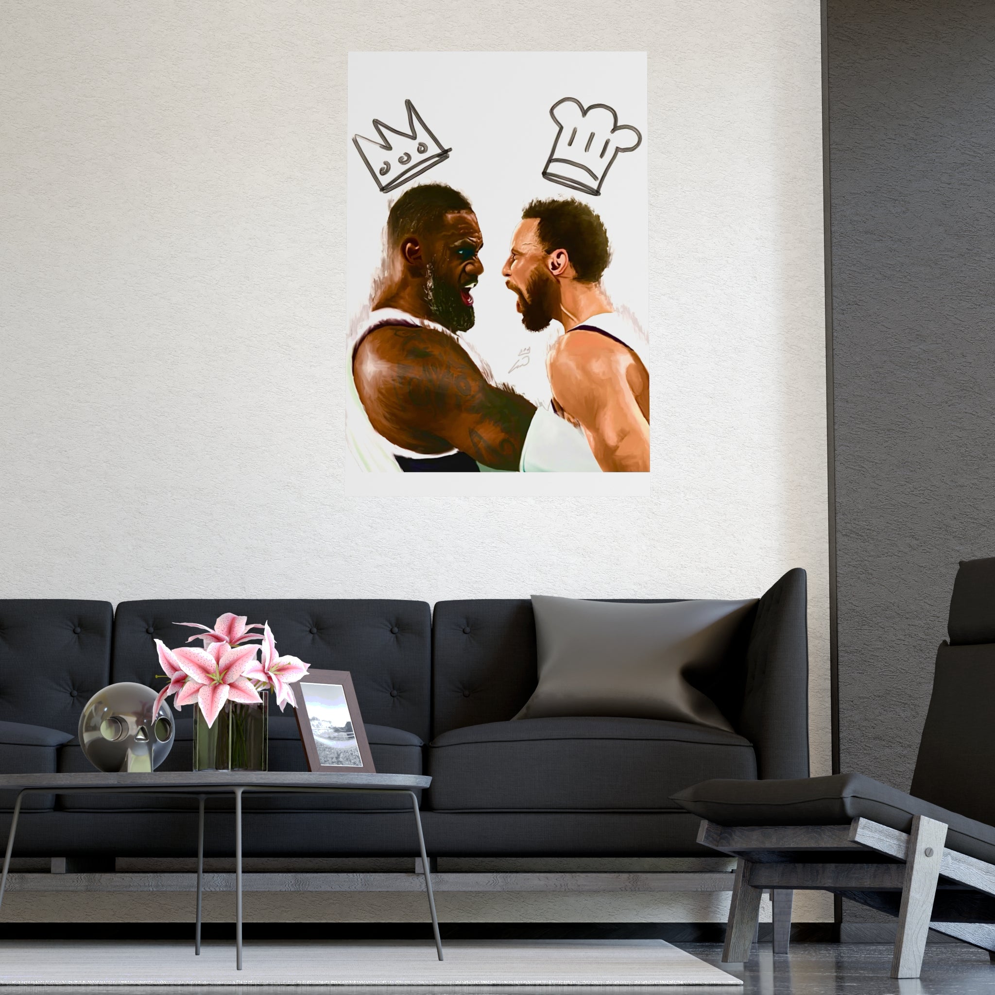 Print: Lebron & Curry Celebration