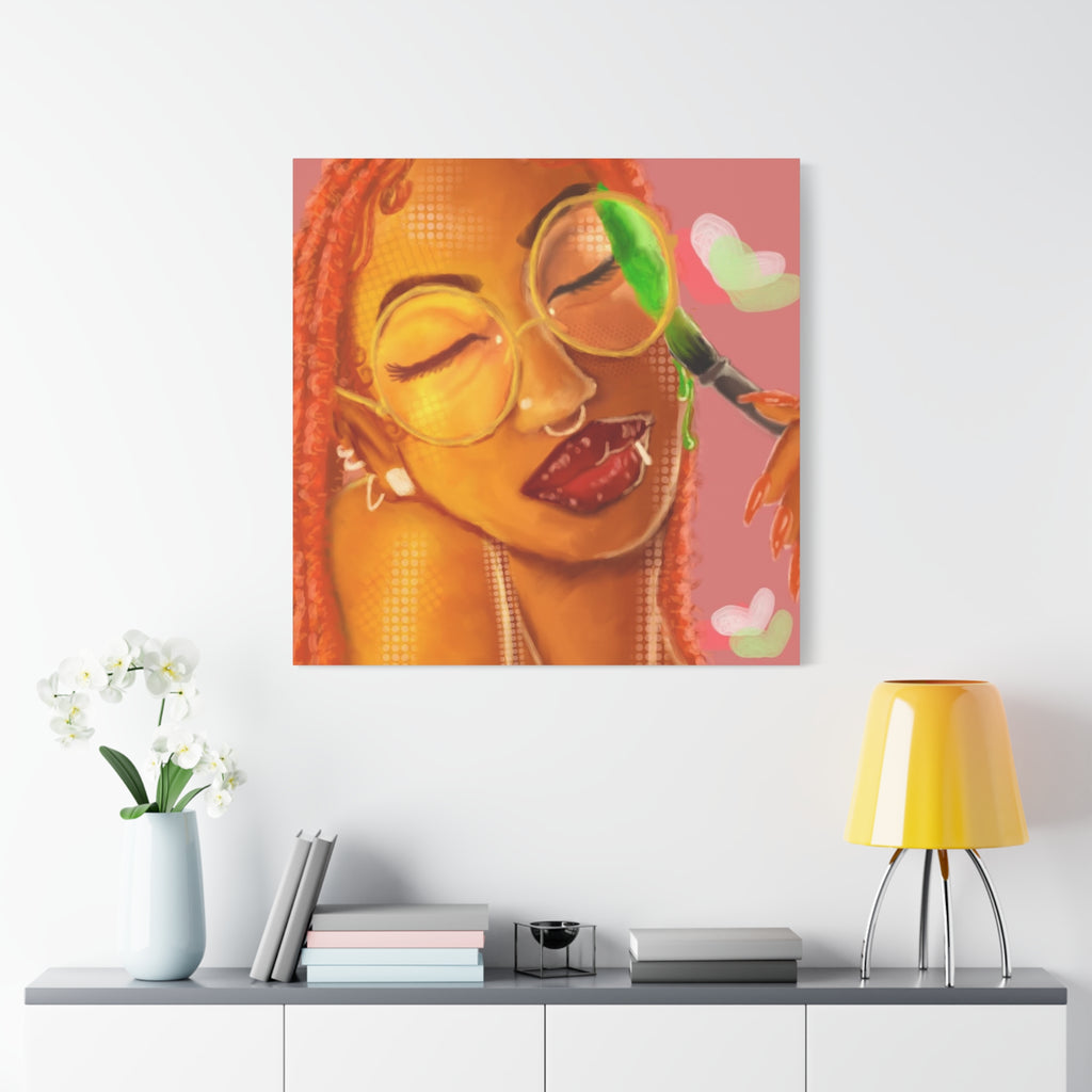 Vibrant Kiss Canvas