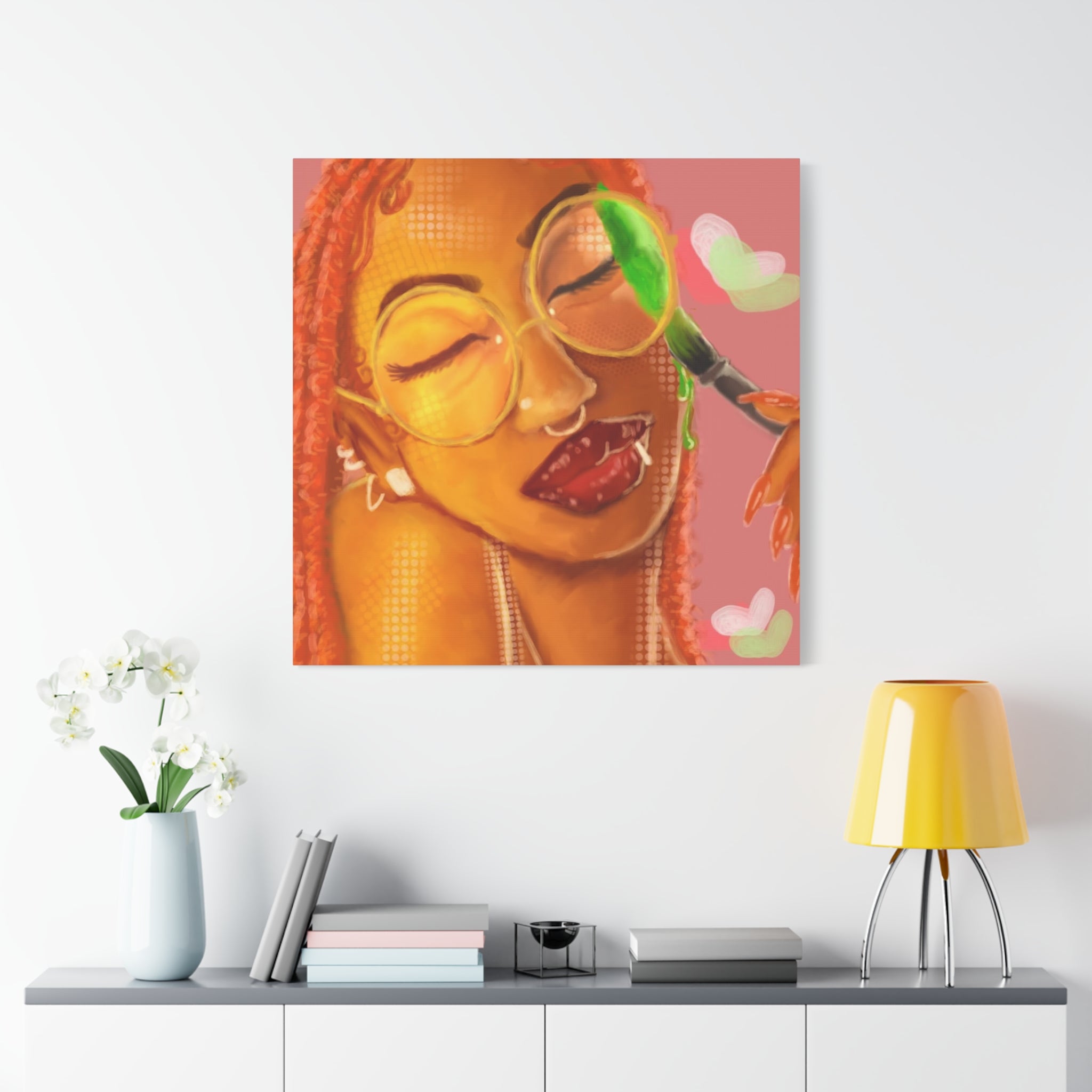Vibrant Kiss Canvas
