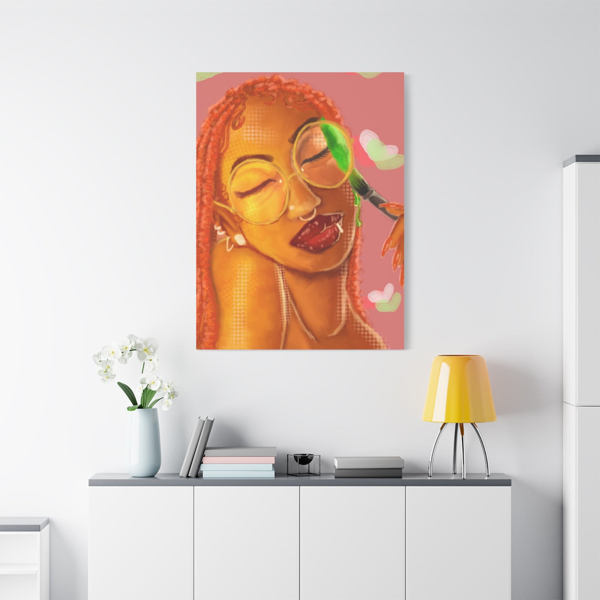 Vibrant Kiss Canvas