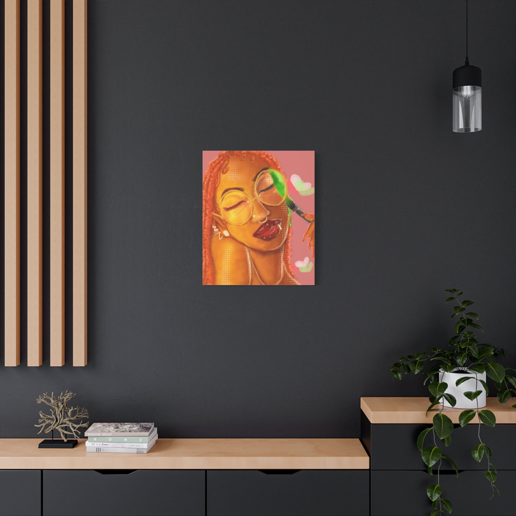 Vibrant Kiss Canvas