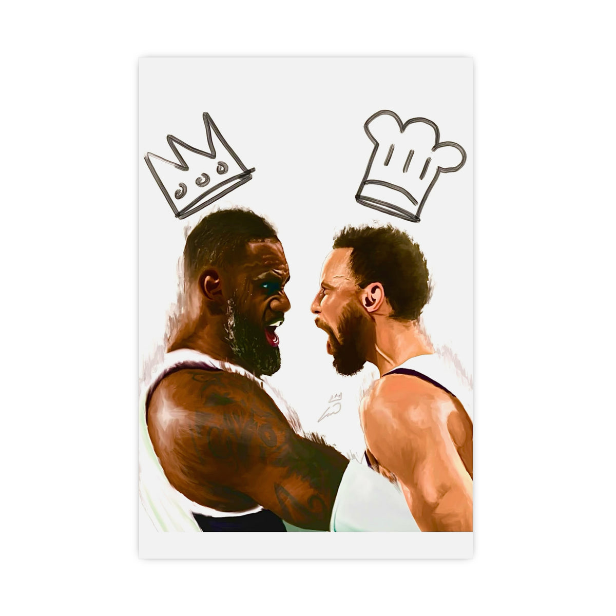 Print: Lebron & Curry Celebration