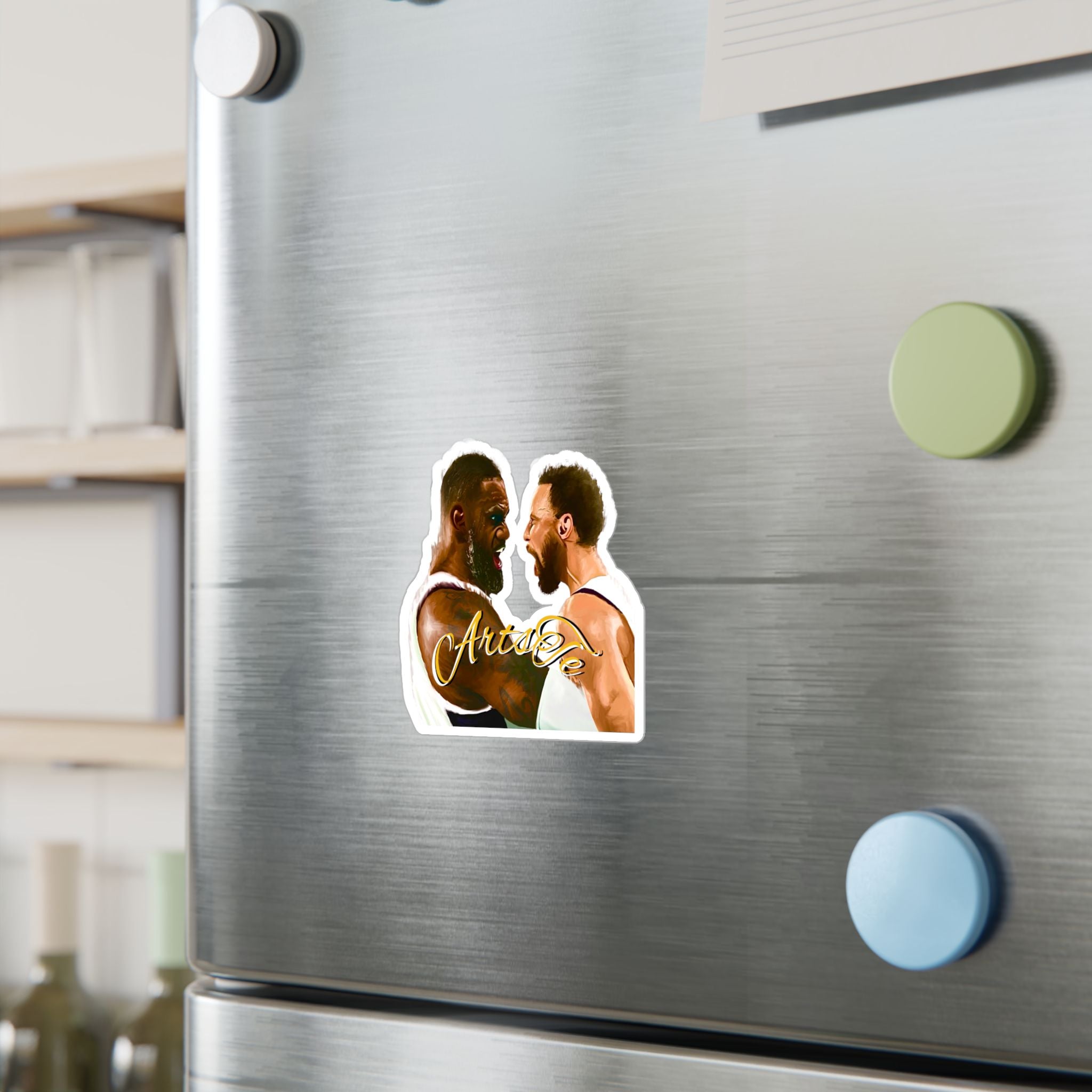 LeBron & Curry Celebration stickers