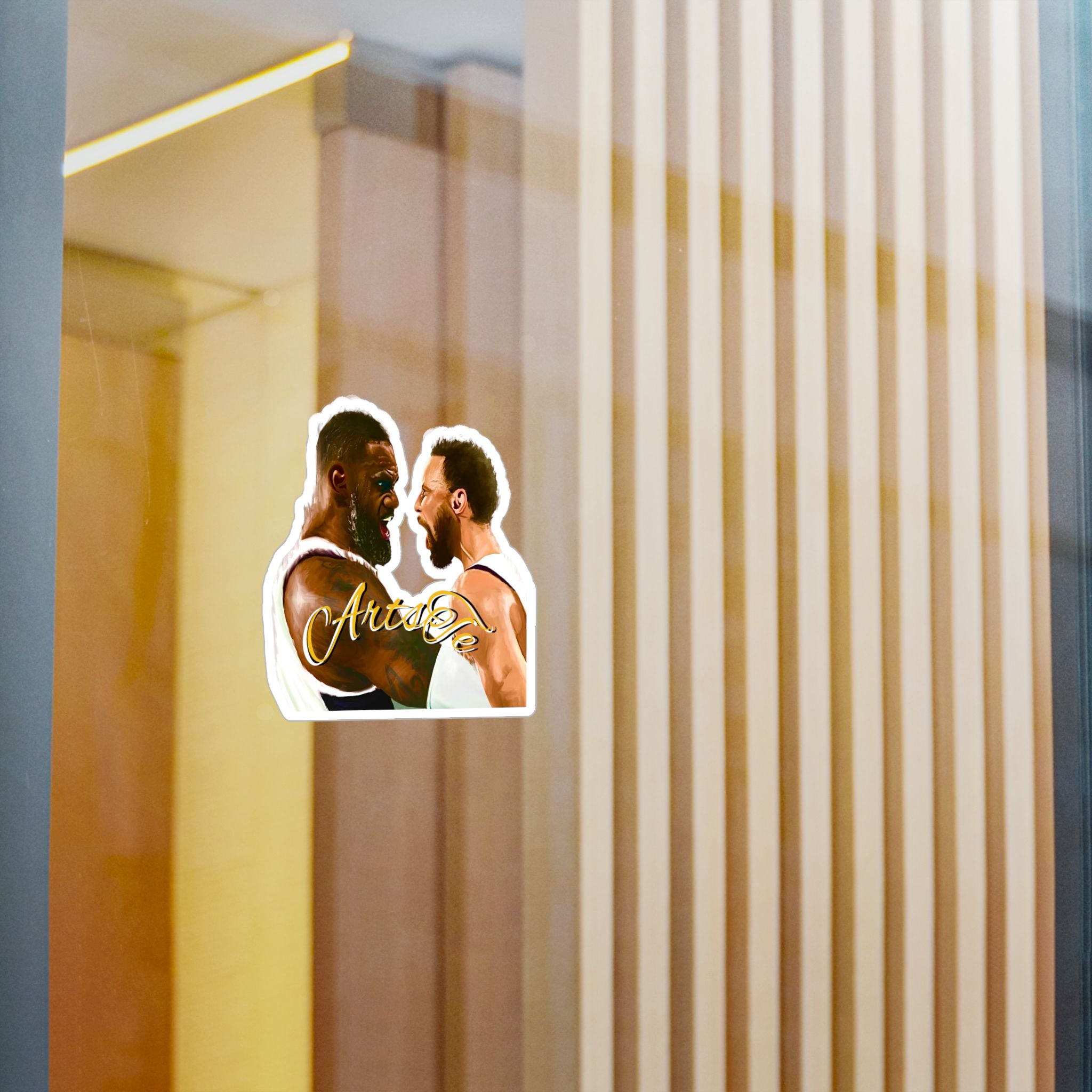 LeBron & Curry Celebration stickers