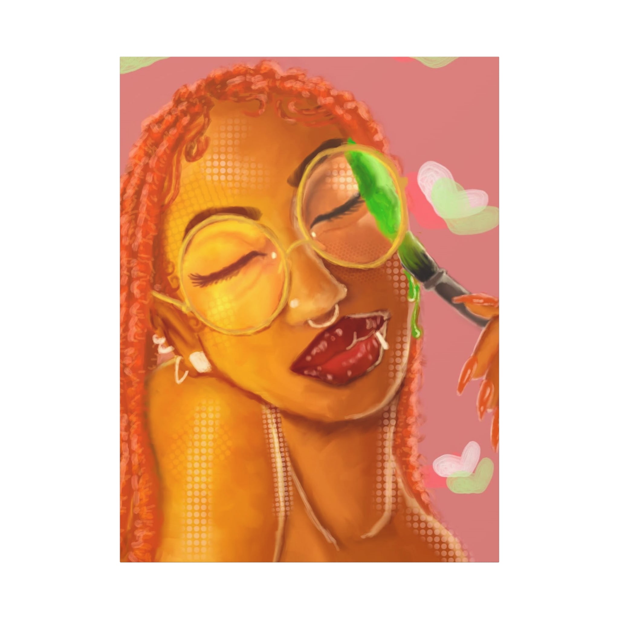 Vibrant Kiss Canvas