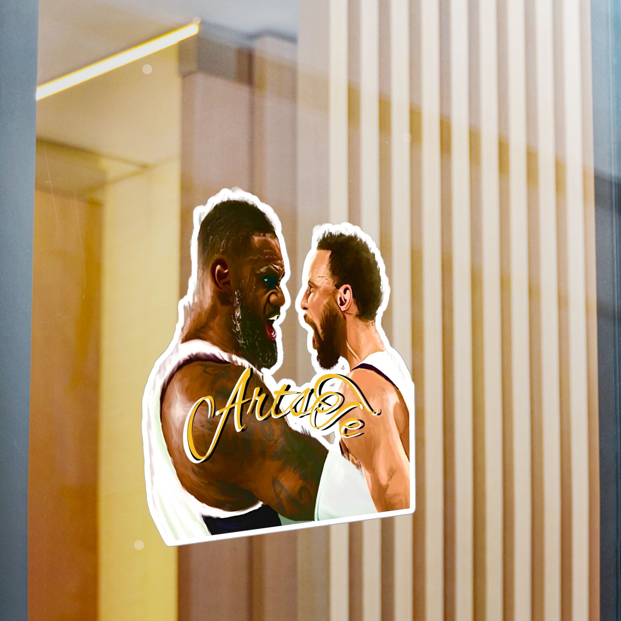 LeBron & Curry Celebration stickers