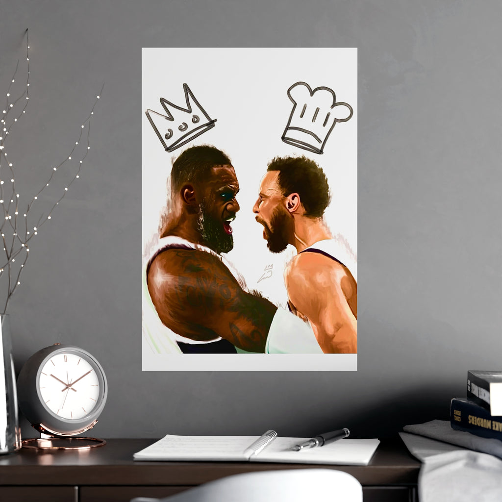 Print: Lebron & Curry Celebration
