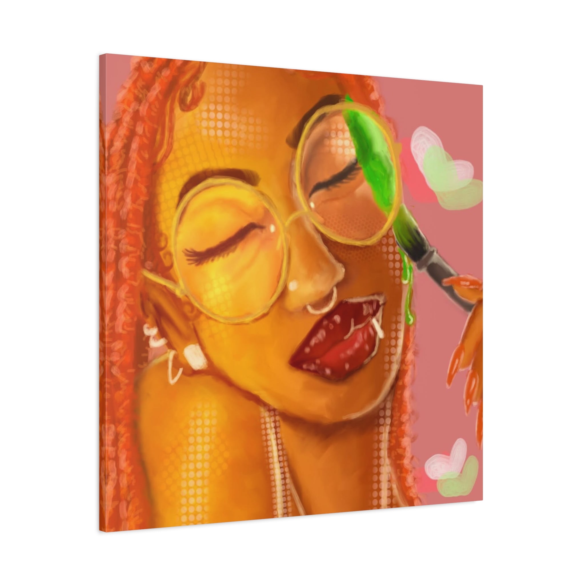 Vibrant Kiss Canvas